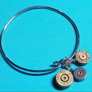 Bullet casing charm bracelet
